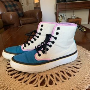 Rare color block doc martens